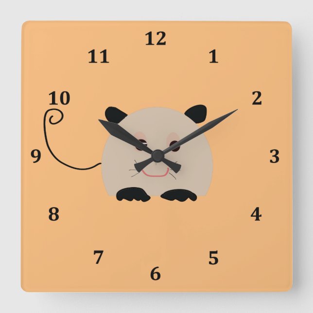 Mouse Clock for Child's Room (Front)