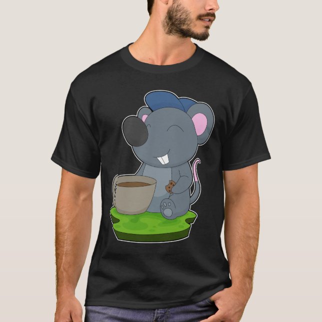 Mouse Coffee Cup T-Shirt (Front)