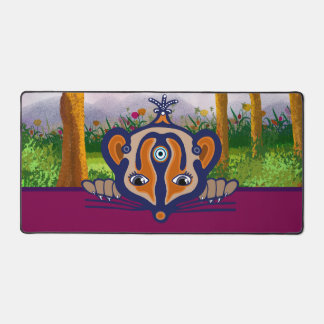 Mouse critter in the forrest desk mat