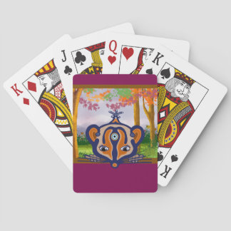 Mouse critter in the forrest playing cards