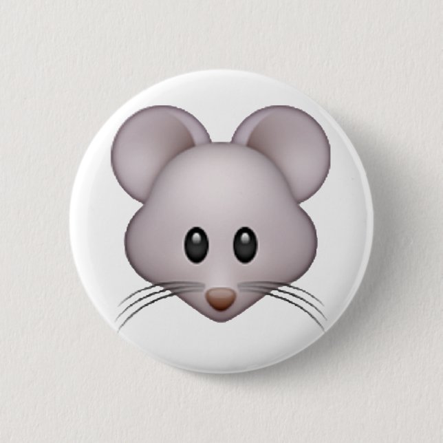 Mouse - Emoji 2 Inch Round Button (Front)