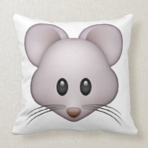 Mouse - Emoji Throw Pillow