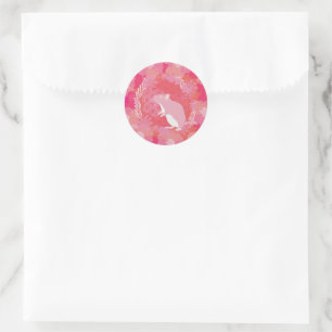 Mouse flower of life classic round sticker