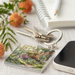 Mouse Gets A Ride Keychain