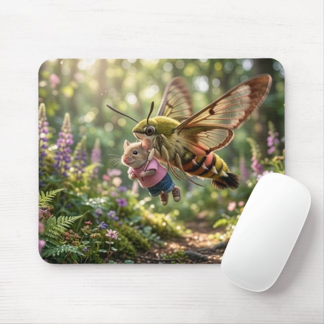 Mouse Gets A Ride Pad (With Mouse)