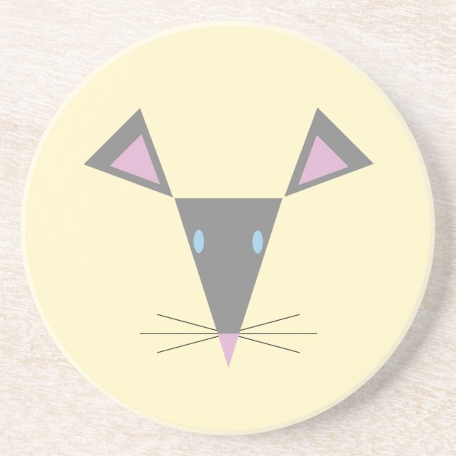 Mouse head coaster (Front)