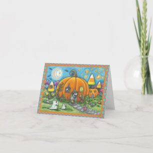MOUSE HOUSE HALLOWEEN GREETING CARD Verse