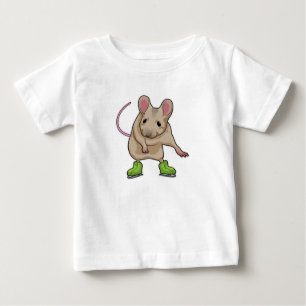 Mouse Ice skating Ice skates Baby T-Shirt