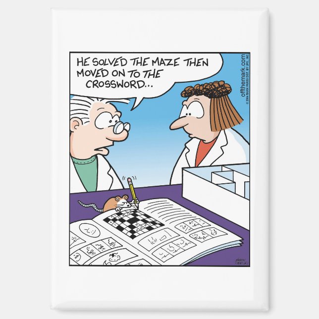 Mouse in Maze  Magnet (Front)