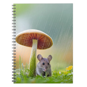 Mouse In The Rain Notebook