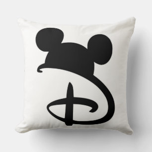 mouse-inspired letter "D" pillow