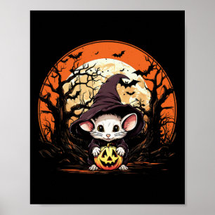 Mouse Lover Halloween Spooky Ghost Costume Style Poster
