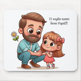 Mouse mat with dedication for dad