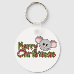 Mouse Merry Christmas Tshirts and gifts Keychain