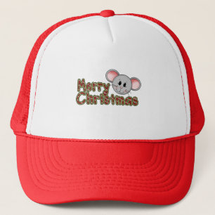 Mouse Merry Christmas Tshirts and gifts Trucker Hat