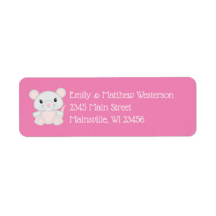 Mouse Mice Baby Shower Pink