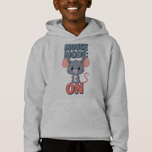 Mouse Mode On Funny Cute Mouse Design (Front)