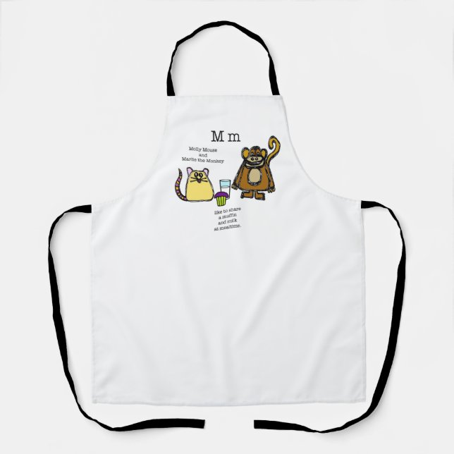 Mouse & Monkey Apron (Front)