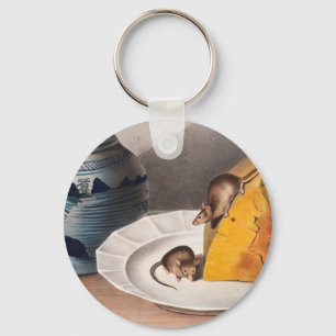 Mouse (Mus-musculus) Illustration Keychain