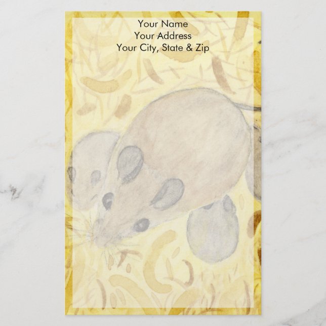 Mouse Nest Stationery (Front)