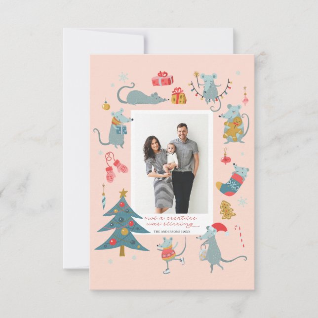 Mouse | Not a Creature Was Stirring Holiday Invitation (Front)