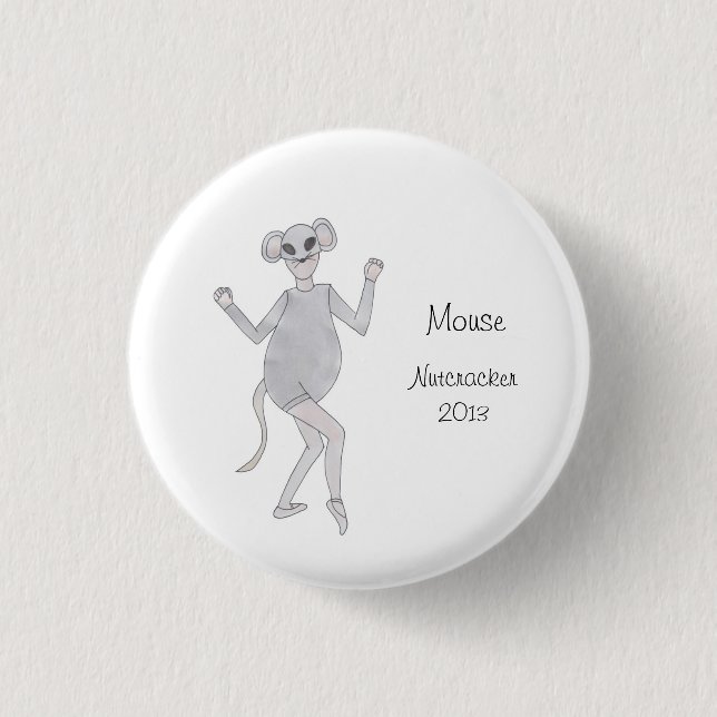 Mouse Nutcracker Keepsake Button (Front)