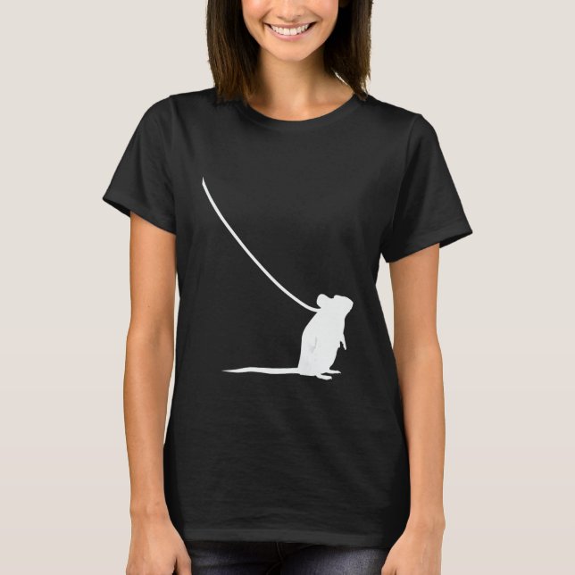 Mouse on a Leash Mice Animal Wildlife Cute  Pet 1 T-Shirt (Front)
