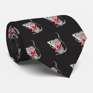 Mouse on Black Tie
