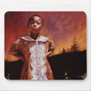 Mouse Pad 2 with Rachel Dolezal Art