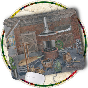 MOUSE PAD - Blacksmith Shop - Victorian -P. Harnly