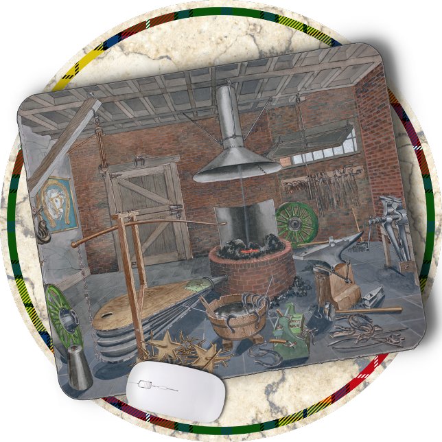 MOUSE PAD - Blacksmith Shop - Victorian -P. Harnly (Creator Uploaded)