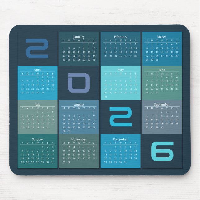 Mouse Pad Calendar  (Front)