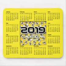 Mouse Pad Calendar 2019