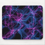 Mouse Pad Cyber-inspired<br><div class="desc">Elevate your setup with this sleek, futuristic mousepad featuring an abstract electronic line pattern set against a deep black background. Glowing neon pink and electric blue lines weave through random geometric shapes, creating a dynamic, cyber-inspired design that stands out while keeping a clean, minimalist aesthetic. Crafted for both style and...</div>