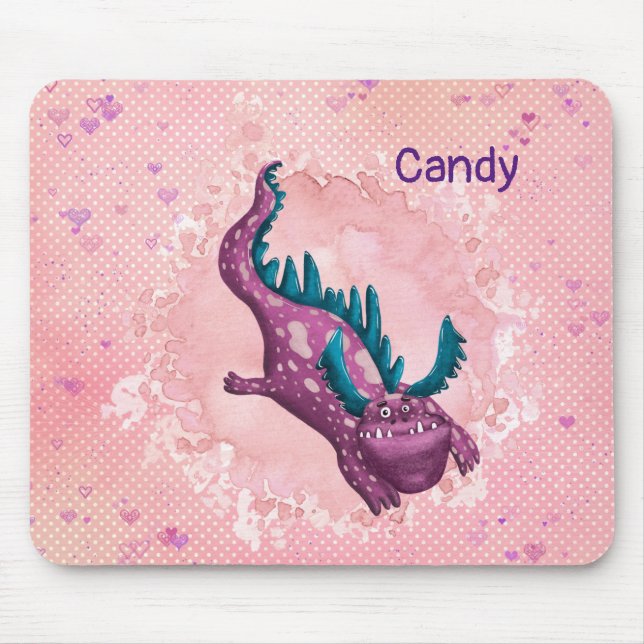 Mouse Pad for Child with Dragon (Front)