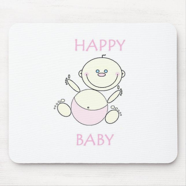 Mouse Pad, Happy Baby Pad (Front)