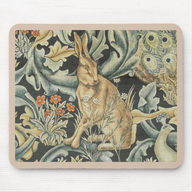 Mouse Pad - Hare and Peacock (Front)