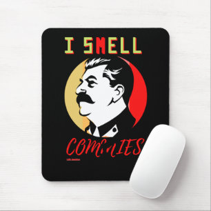 mouse pad "I SMELL COMMIES 3 STALIN"