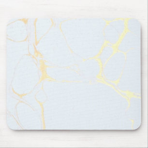 Mouse Pad - Marble Gold Blue