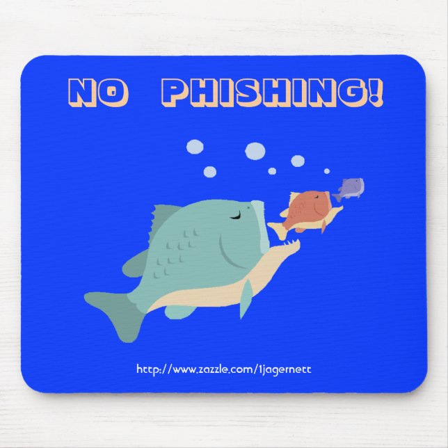 Mouse Pad, No Phishing Pad (Front)