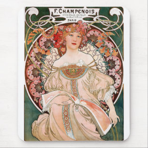 Mouse pad of “Alphonse Mucha”,No.02