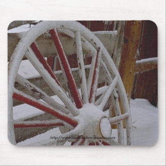 Mouse pad~~ Snowy Wagon Wheel Pad