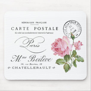 MOUSE PAD : VINTAGE FRENCH : POSTCARD DESIGN