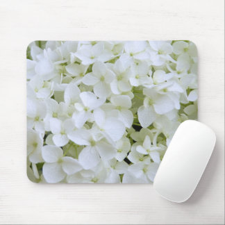 Mouse Pad - White Hydrangeas