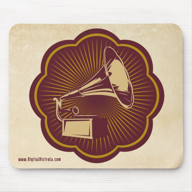 Mouse Pad with Digital Victrola (Front)