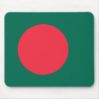 Mouse pad with Flag of Bangladesh