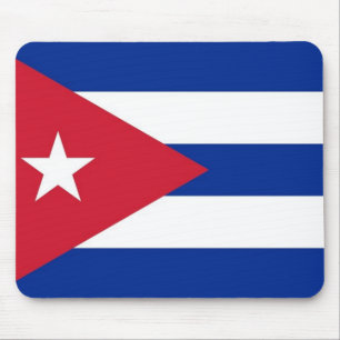 Mouse pad with Flag of Cuba