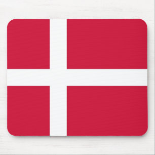 Mouse pad with Flag of Denmark