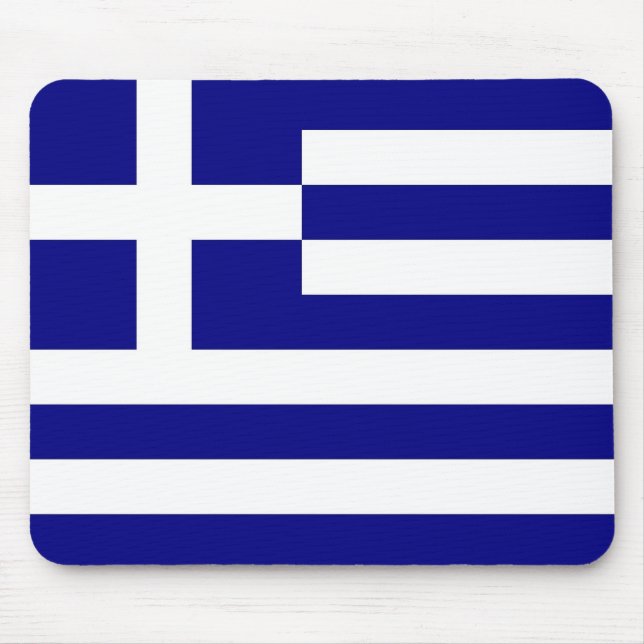Mouse pad with Flag of Greece (Front)