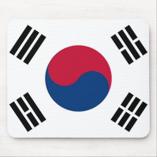 Mouse pad with Flag of South Korea